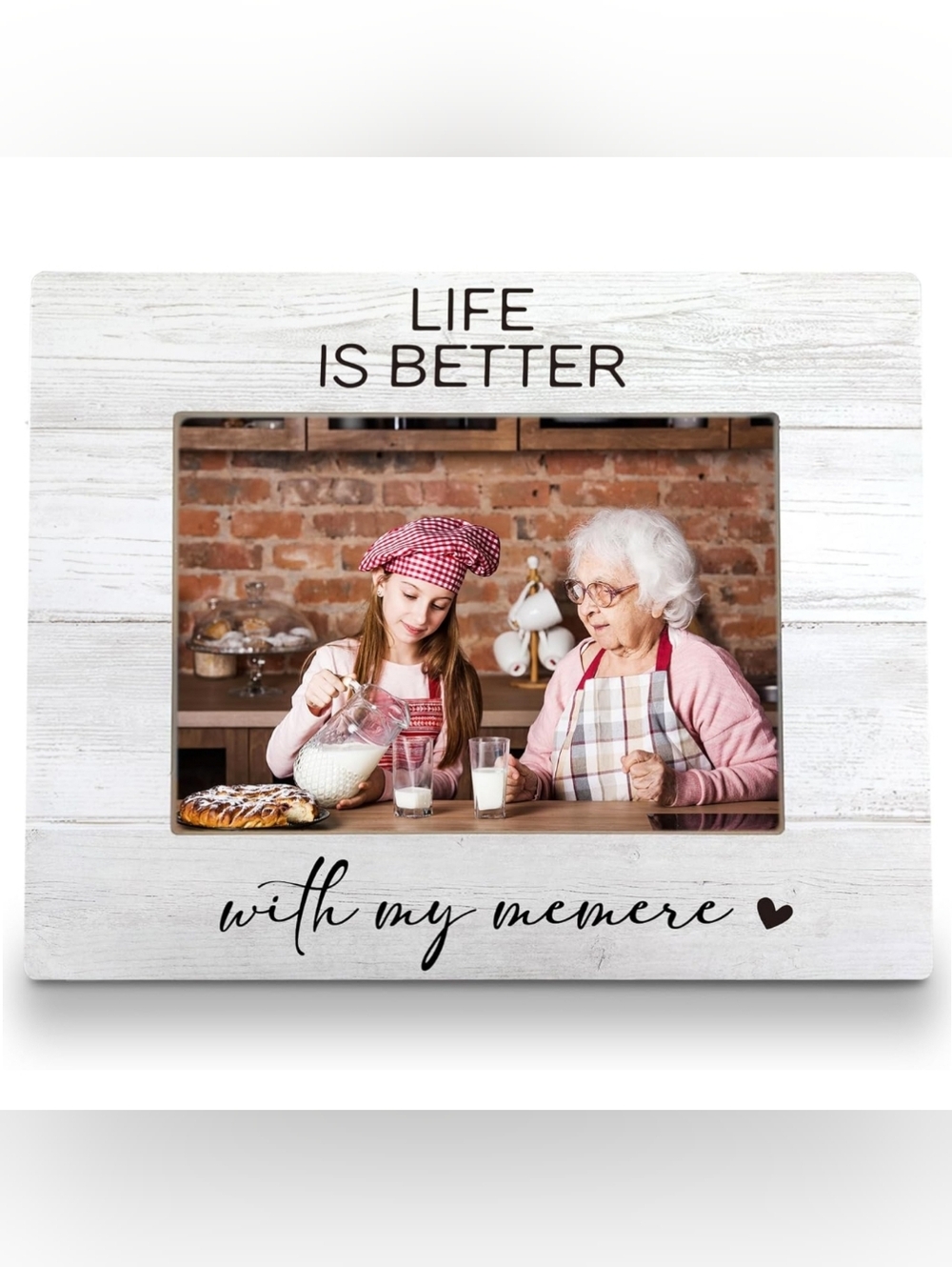 🚨5/$25 5"x7" Memere Photo Frame "Life Is Better" NWT